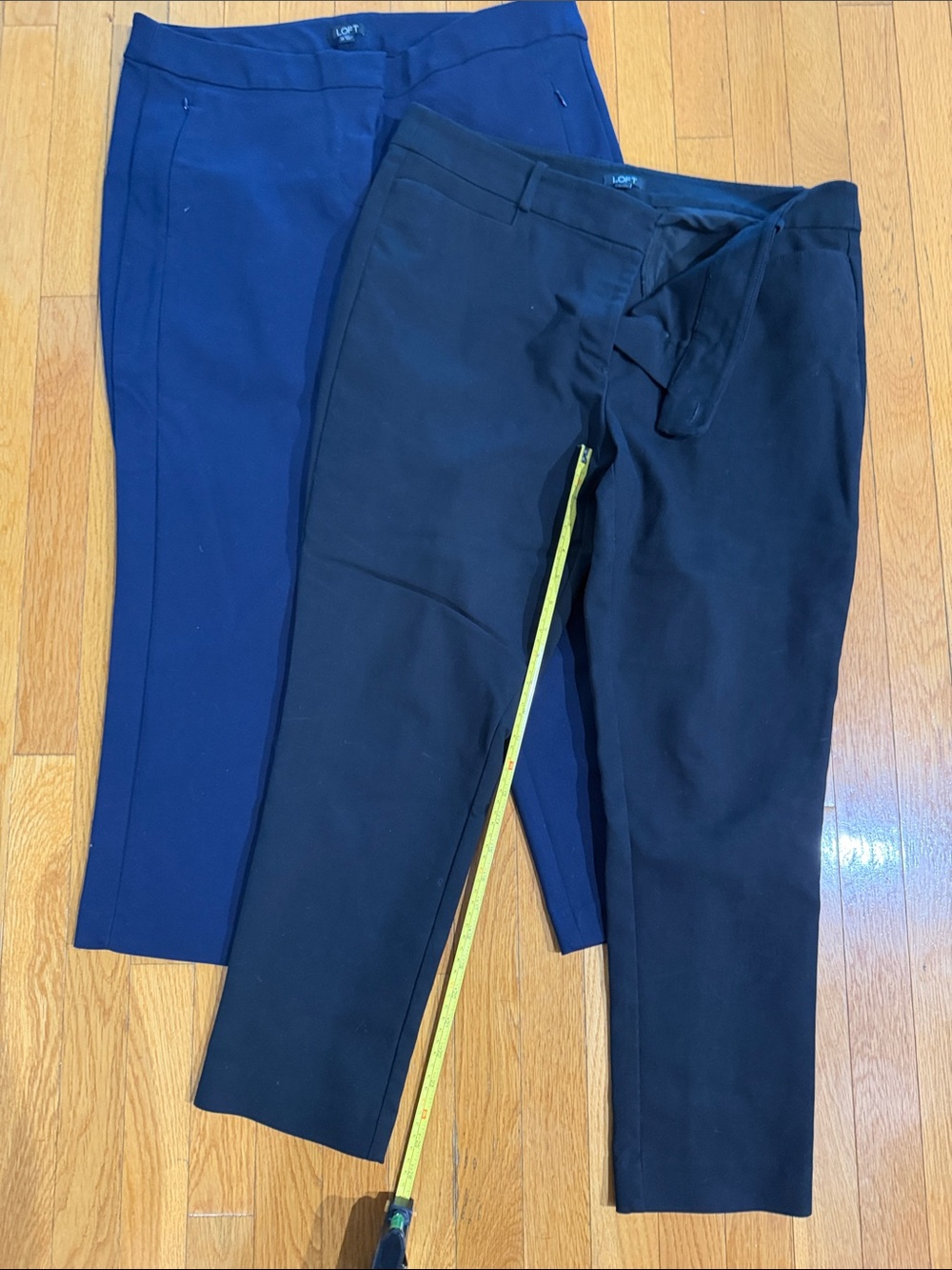 LOFT Women’s Straight-Leg Pants in Navy and Black